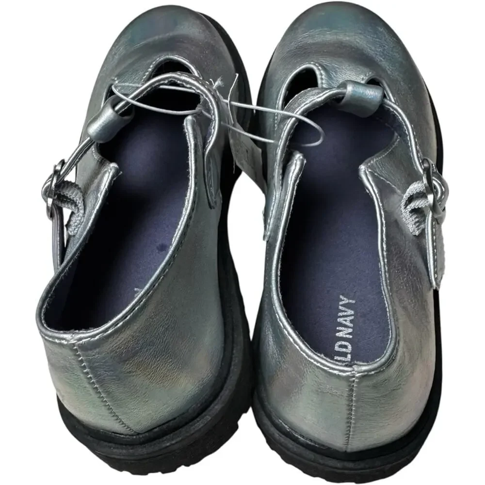 Old Navy Girl's  Secure Strap Low Heel Mary-Jane  Shoes Sz 3 NWT